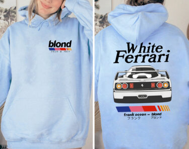 Frank Ocean BLOND WHITE FERRARI Shirt NEW