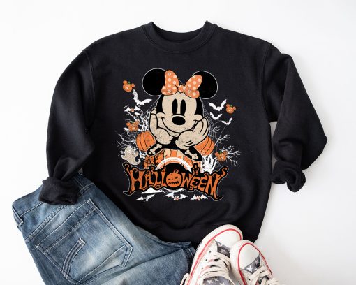 Disney Minnie Halloween Sweatshirt, Halloween Shirt