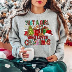 Just A Girl Who Loves Christmas Sweatshirt 1