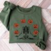 Pumpkin Halloween Sweatshirt Skeleton Halloween Shirt Pumpkin Shirt Fall Sweatshirt for Women 1