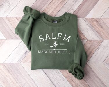Salem Massachusetts Halloween Crewneck Sweatshirt