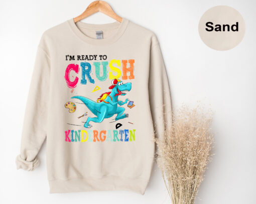 I’m Ready To Crush Kindergarten Dinosaur Back To School T-Shirt, Kindergarten Shirt