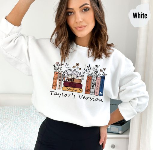 Taylors Version Music Albums as Books Sweatshirt