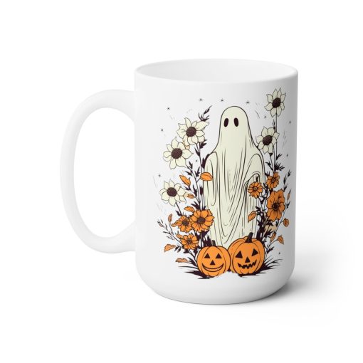 Wildflower Ghost Coffee Halloween Mug