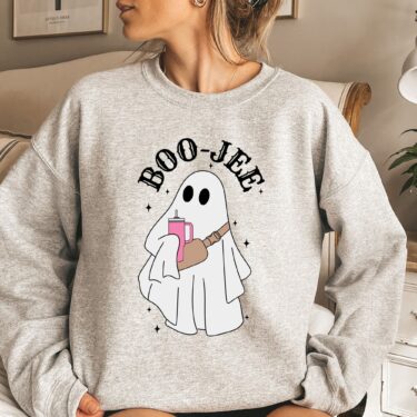 Boo Jee Ghost Halloween Crewneck Sweatshirt, Hoodie, T-shirt