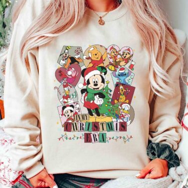 Mickey and Friends Christmas Crewneck Sweatshirt, Hoodie, T-shirt