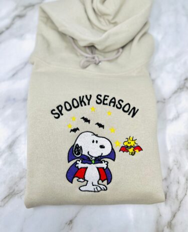 Snoopy Spooky Season Embroidered Sweatshirt
