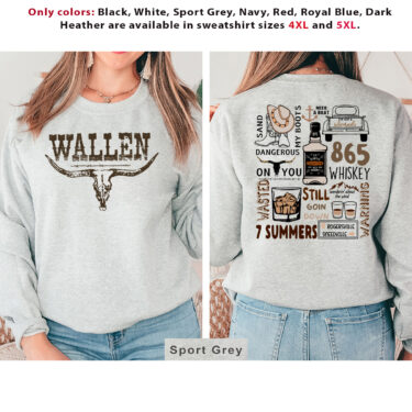 Morgan Wallen Western Crewneck Sweatshirt, T-shirt, Hoodie
