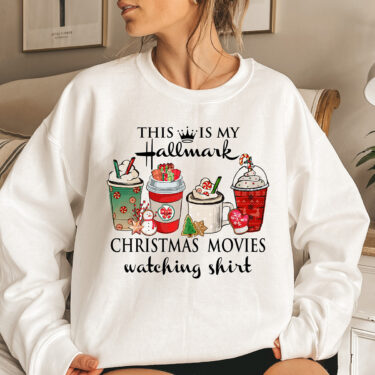 This Is My Movie Watching Christmas Crewneck Sweatshirt, Hoodie, T-shirt