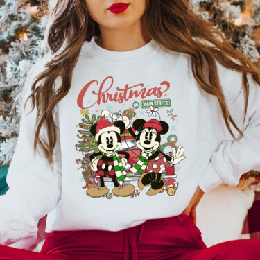 Disney Christmas On Main Street Crewneck Sweatshirt, Hoodie, T-shirt
