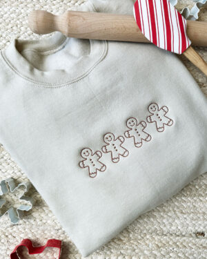 Gingerbread Men Embroidered (1)