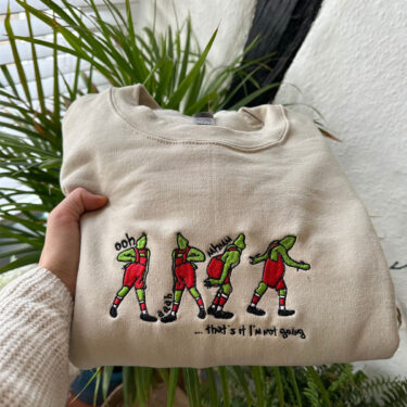 That’s It I’m Not Going Funny Embroidered Christmas Crewneck Sweatshirt, Hoodie, T-shirt