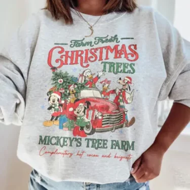 Disney Farm Fresh Christmas Crewneck Sweatshirt, Hoodie, T-shirt