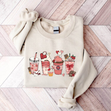 Valentine Coffee Crewneck Sweatshirt, Hoodie, T-shirt