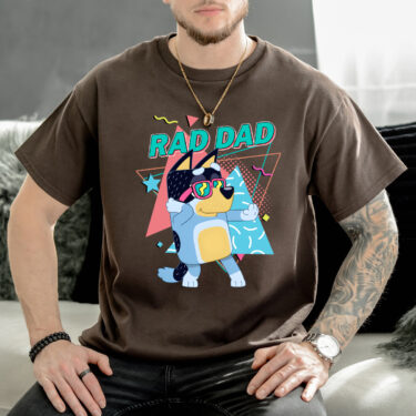 Bluey Bandit Rad Dad Shirt, Bluey Dad Shirt, Bluey Bingo Family Shirt, Bluey Family Shirt, Cool Dad Club Shirt, Dad Birthday Gift, Bluey Tee