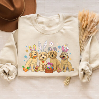 Dog Easter Sweatshirt, Easter Day Golden Retriever Shirt, Dog Lover Easter Sweatshirt, Dog Lover Gift, Golden Retriever Mom Shirt