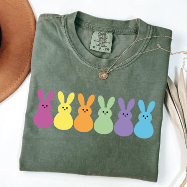 Comfort Colors® Easter Bunny Peeps Shirt, Easter Shirt, Cute Easter Gift, Womens Peeps Shirt, Happy Easter Bunny Shirt, Cute Bunny Shirt