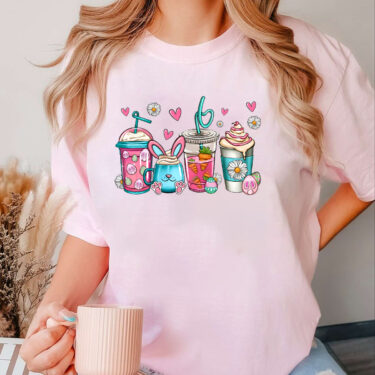 Easter Coffee Sweatshirt, Easter Bunny Shirt, Easter Sweatshirt, Easter Girl, Funny Easter Shirt, Easter Gift