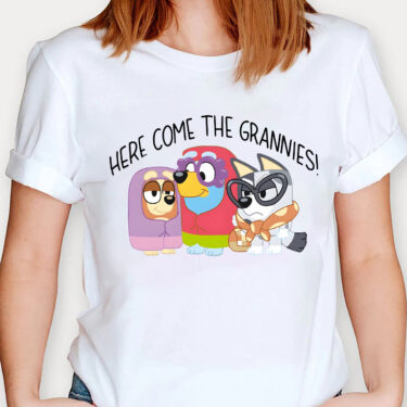 Here Come The Grannies T-shirt, Bluey Shirt, Disney Trip Shirt, Bingo Shirt, Bluey Characters, Trip Tee, Holiday Shirt, Dog Shirt