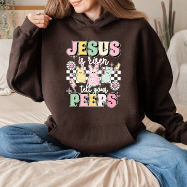 Jesus is Risen Tell Your Peeps Shirt, Easter Jesus Kid Shirt, Cute Bunny Peep Shirt, Easter Toddler Shirt, Christian Kids Gift, Toddler Shirt