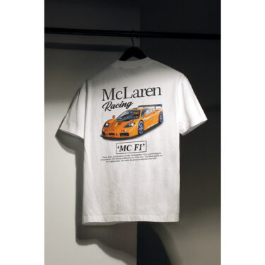 McLaren F1 Racing T-Shirt – Original Art Car Shirt Poster Type Design for Birthday / Gifts For Car Guys / Gift for Dad