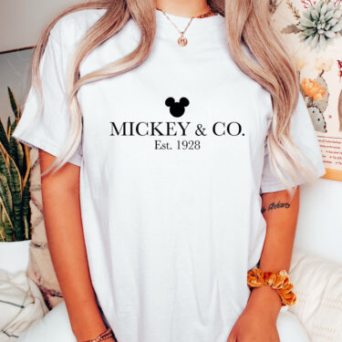 Comfort Colors® Mickey & Co Shirt, Mickey and Co. est. 1928 Shirt, Unisex Shirt, Crewneck Shirt, Disney Shirts, Disney Trip Shirt