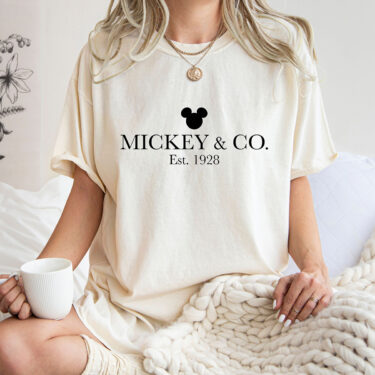 Comfort Colors® Mickey & Co Shirt, Mickey and Co. est. 1928 Shirt, Unisex Shirt, Crewneck Shirt, Disney Shirts, Disney Trip Shirt