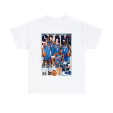 Shai SGA Josh Giddey Chet Holmgren Jalen OKC Thunder NBA Slam Cover Tee Shirt