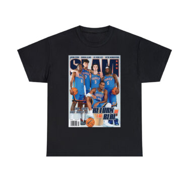 Shai SGA Josh Giddey Chet Holmgren Jalen OKC Thunder NBA Slam Cover Tee Shirt