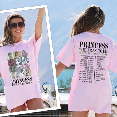 Comfort Colors® Princess The Eras Tour Shirt, Princess Tour Shirt, Vintage Disney Shirt, Disney Princess Shirt, Princess Eras Tour Shirt
