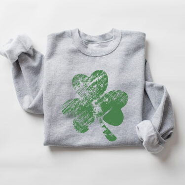 Retro Shamrock Sweatshirt, Womens Shenanigans Sweatshirt, Cute St Patricks Day Sweatshirt, Lucky Sweatshirt, Irish Shirt, Four Leaf Clover