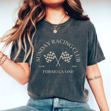 Sunday Racing Club UNISEX Tee Comfort Colors® Formula One Merch Aesthetic F1 Oversized T-Shirt Racing Clothing Paddock Club Formula 1 Gift