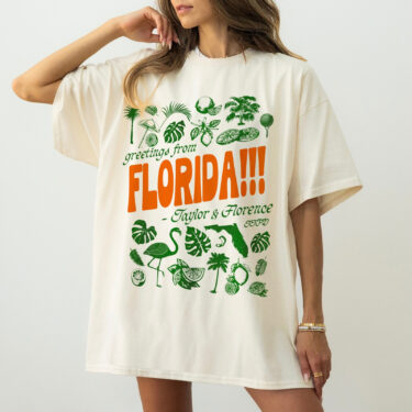 Florida Taylor Swift The Tortured Poets Department Shirt, Taylor Florence Tropical, Aesthetic Swiftie Gift, Swift Version Taylor’s, TTPD Tee