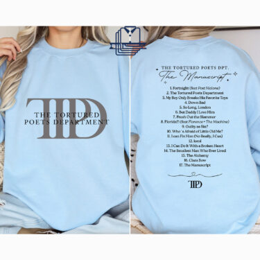 The Tortured Poets Department Tracklist Sweatshirt Hoodie T-shirt, Taylor Swift New Album Merch, TTPD Shirt, Poetry Sweater, Gift For Swiftie Fans