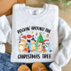 Rockin' Around The Christmas Tree Bluey Family Sweatshirt, Family Matching Christmas Shirts, Bluey Fans Christmas Gifts (5)